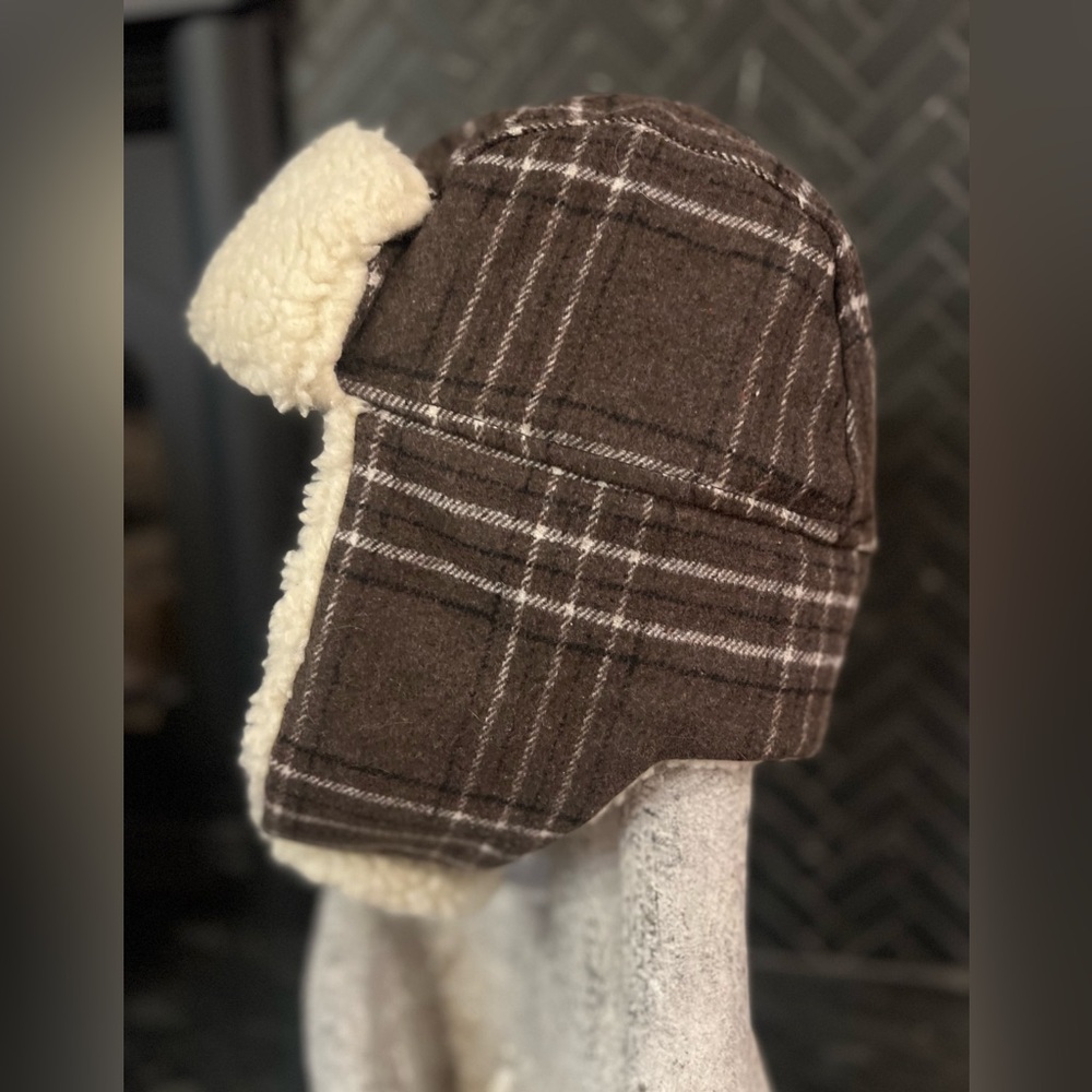 Stetson Wool Blend Trapper Hat Sherpa Lined Aviator Winter XL
